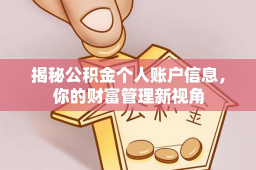 安阳揭秘公积金个人账户信息，你的财富管理新视角
