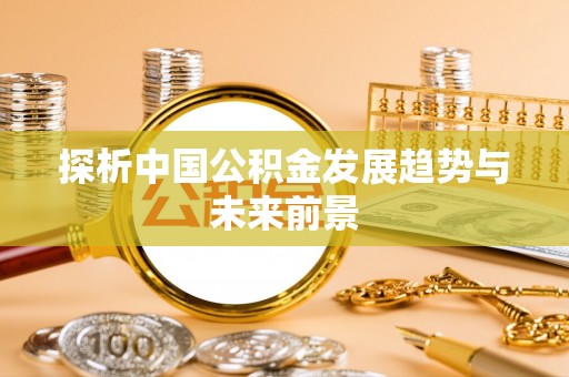 正阳探析中国公积金发展趋势与未来前景
