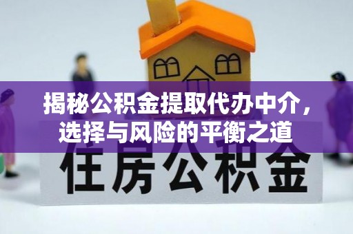 颍东揭秘公积金提取代办中介，选择与风险的平衡之道