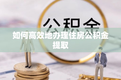 新龙如何高效地办理住房公积金提取