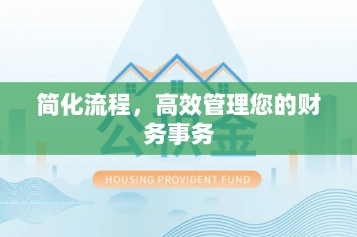 礼县简化流程，高效管理您的财务事务